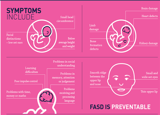 FASD symptoms poster